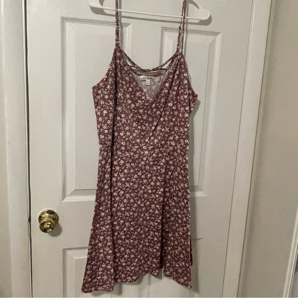 Stitch Fix Pink Mauve Floral Crossback Dress